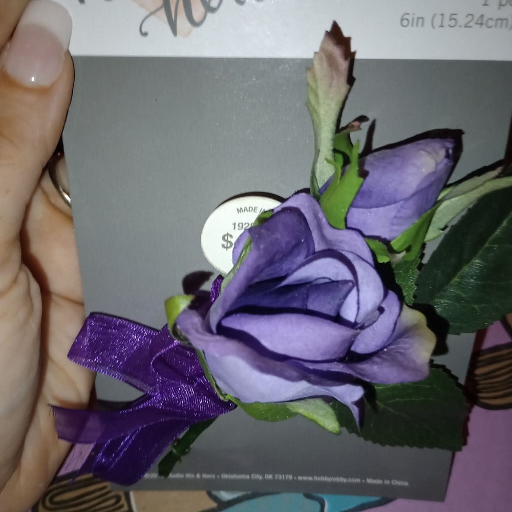 Lavender Rose Hair Clip by Hobby Lobby